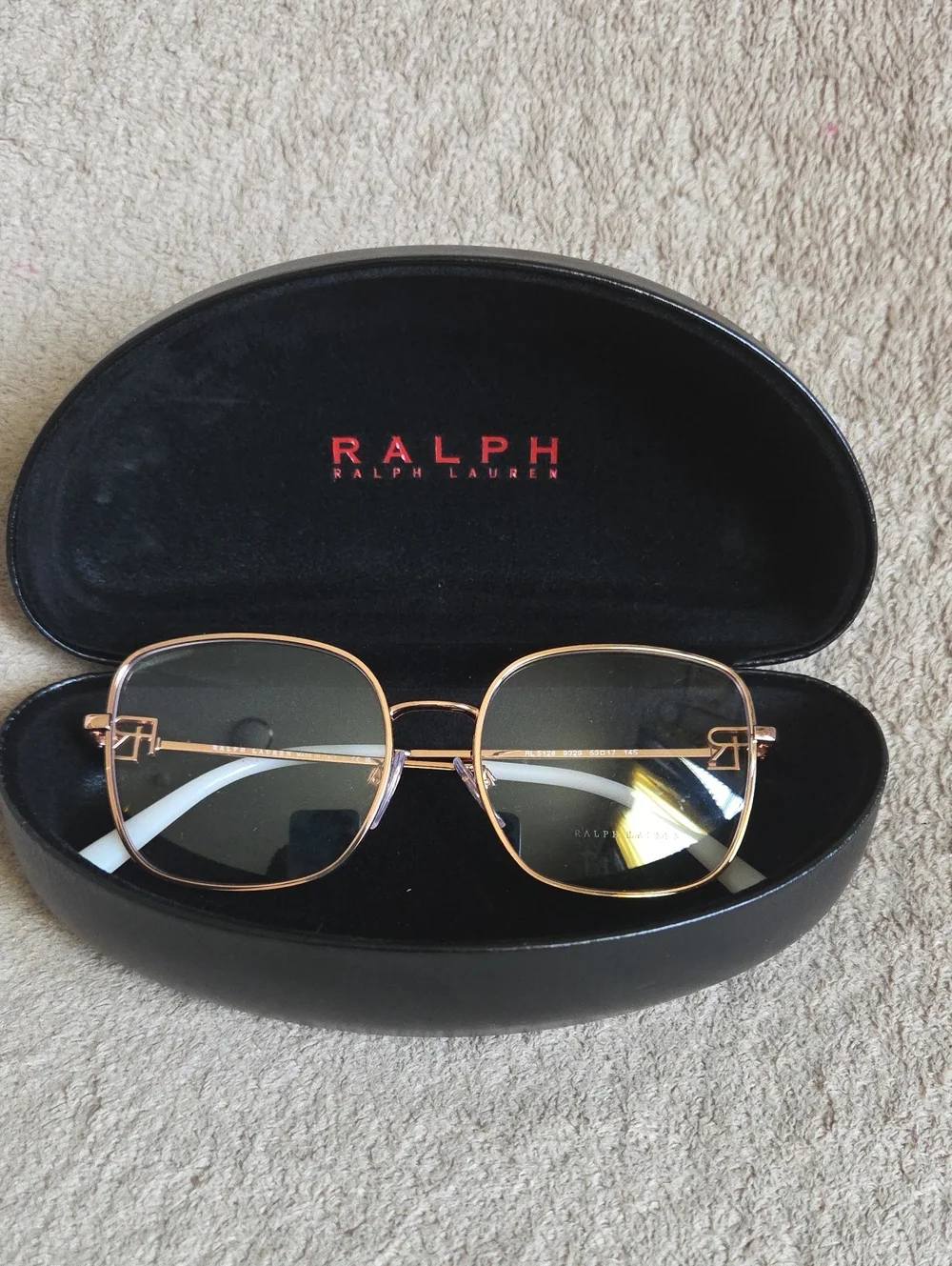Ralph Lauren Rose Gold Square Metal Glasses RL5128 9329